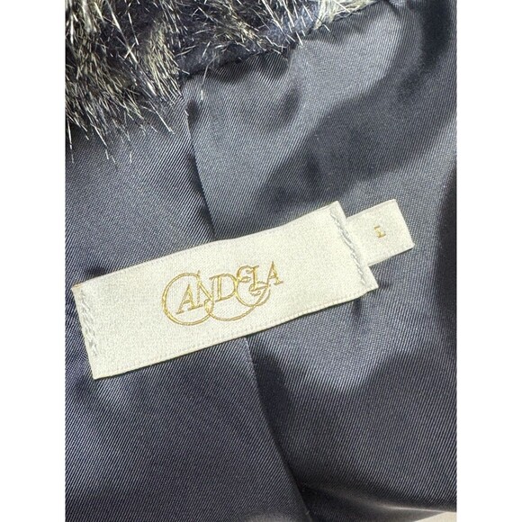 Candela Indigo Faux Fur Mahala Vest Size Medium SIZE LARGE - Picture 8 of 10